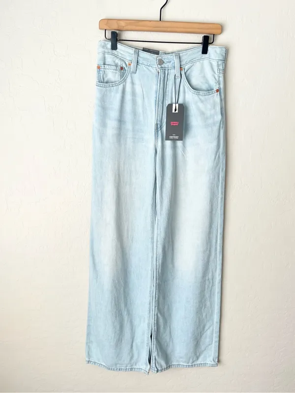 Levi’s Ribcage wide leg jeans linen and denim NEW 28 - Image 7