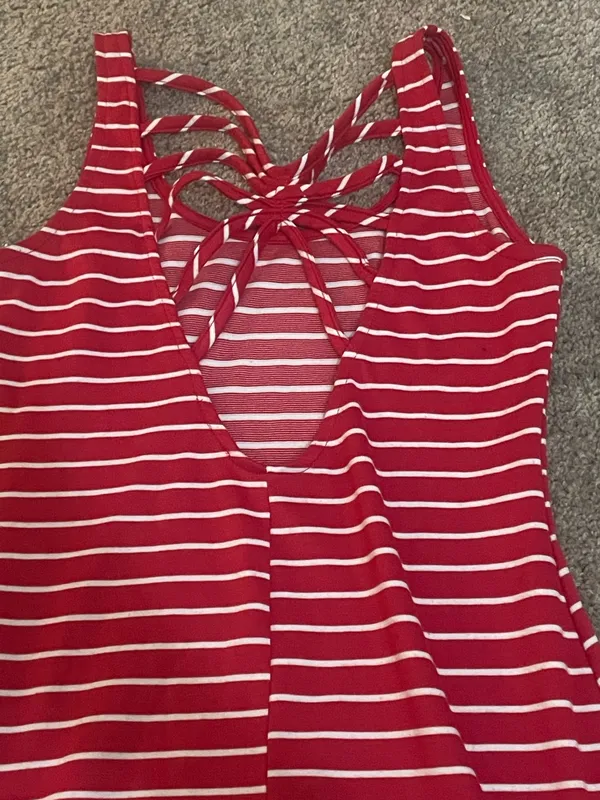 Summer mini dress Red Size L - Image 5