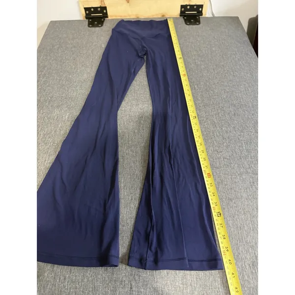 Offline By Aerie Women High Rise Real Me Flare Navy Blue Cross Over Stretch Sz S - Image 2
