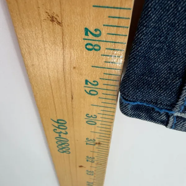 True Religion Billie Mid Rise Flap Straight Jeans Womens 24 Blue Y2K Indie Retro - Image 13