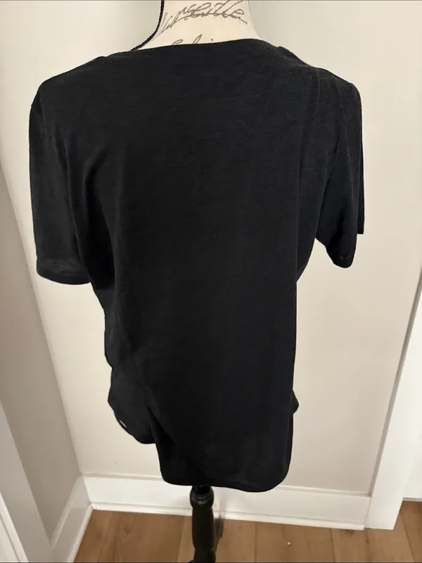 Nike XL Women’s Black Tee with Neon Yellow Soccer Logo - Image 2