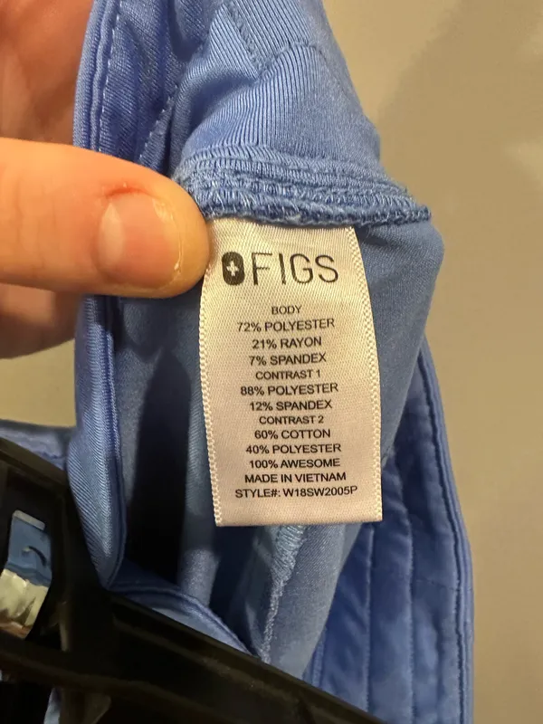 FIGS Zamora Jogger Scrub Pants Ceil Blue - Image 10