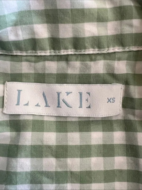 Lake Pajama Shirt Dress Gingham‎ Cotton Nightdress Womens XS - Image 5