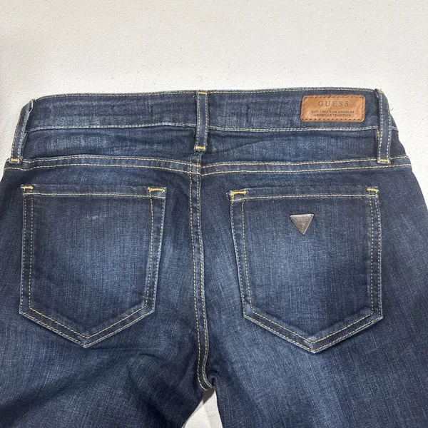 Guess Jeans Womens 26 Boot Low Rise Dark Wash Denim Pants Ranch Casual Cowgirl - Image 8