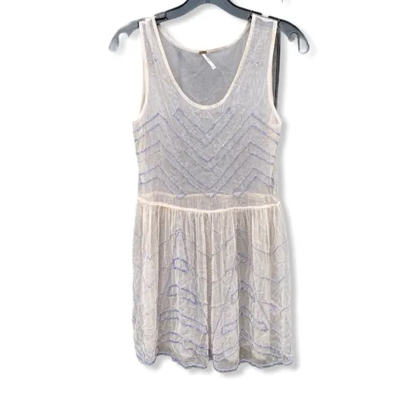 Free People Beaded Sheer Dress AS‎ IS - Image 10