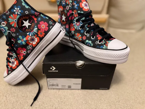 Converse floral print platform high top  - Image 9