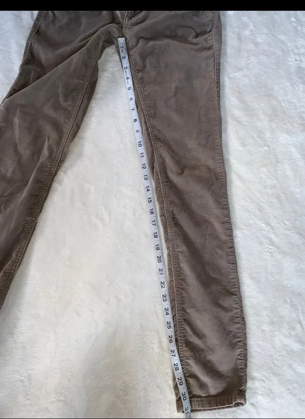Free People Tan Skinny Corduroy Pants Sz 26 - Image 7