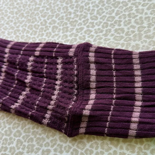 We The Free mock turtleneck long sleeve top dark plum size M - Image 4
