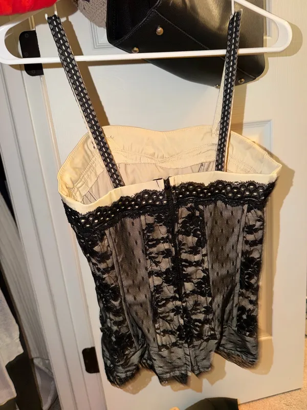 Corset top Black - Image 2