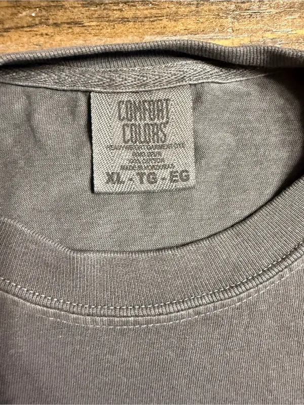 Comfort Colors Pepper Tee with Pink 'Spooky' Ghost Graphic - Image 2