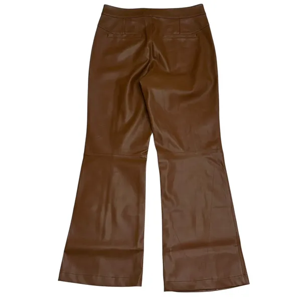 We The Free Womens Pants Brown Size 8‎ (30x28) High Rise Flared Vegan Leather - Image 3