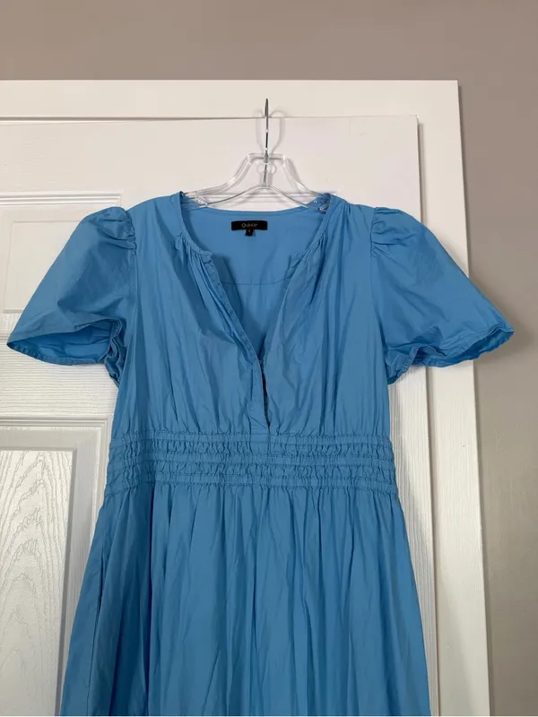 Quince Aqua Blue Long Maxi Dress Summer - Image 2