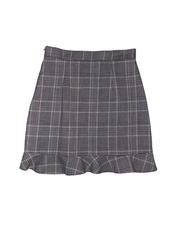 ZARA Asymmetrical Plaid Skirt - Image 2