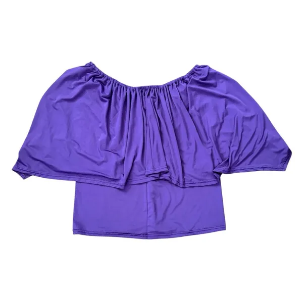 DREAGAL purple shawl top, size XL - Image 2