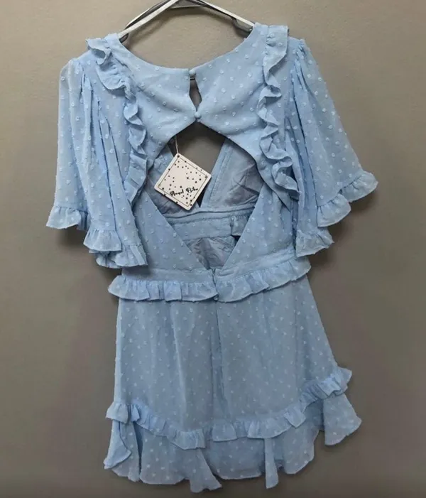 Hello Molly Baby Blue Mini Dress - Image 4