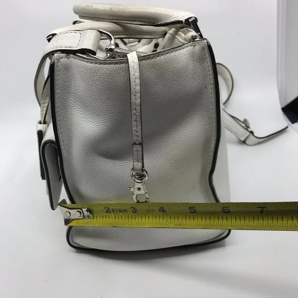 Michael Kors White M Leather Crossbody Bag - Image 4