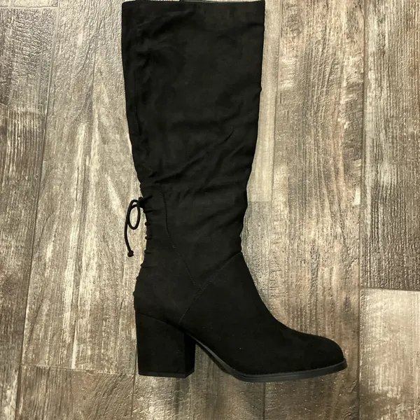 Lee JOURNEE Collection Leeds Black Knee High Boots Size 9 - Image 11