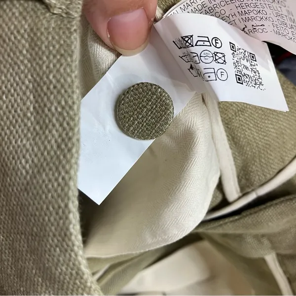 Zara cotton linen blend shorts green women’s size 29 new‎ without tags modern - Image 6