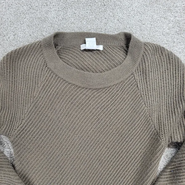Design History Sweater Dress Womens L Brown Rib Angle Knit Pull On Midi Casual - Image 4