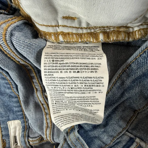 Vans Jeans Women 27 High Rise Crop Straight Raw Hem Light Wash Denim Streetwear - Image 3