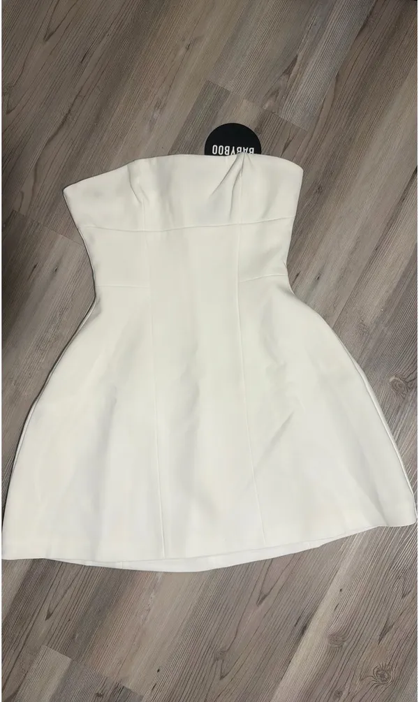 Babyboo Asha Mini Dress Ivory - Image 2