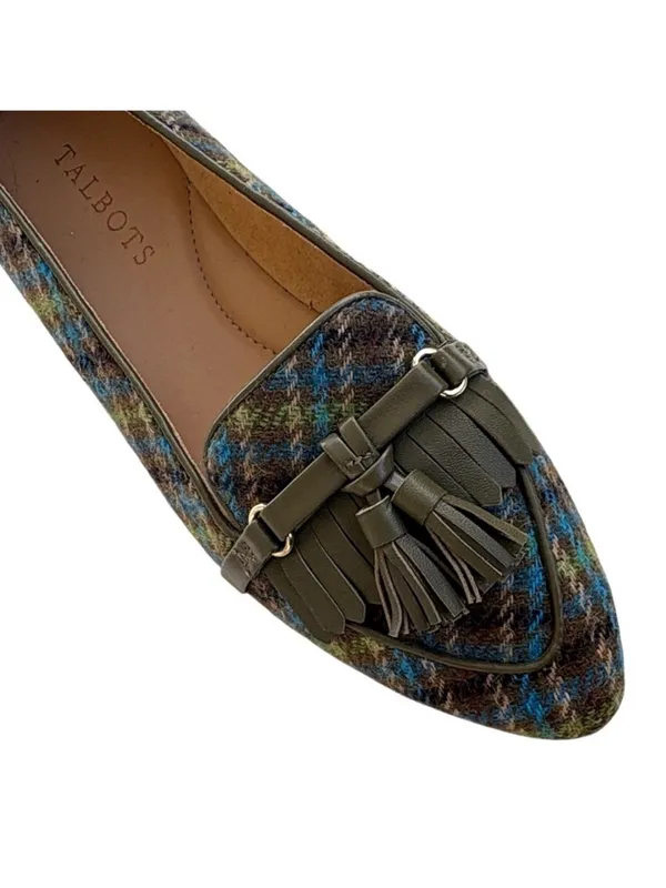 EUC Talbots Plaid Loafers Size 5.5 - Image 2