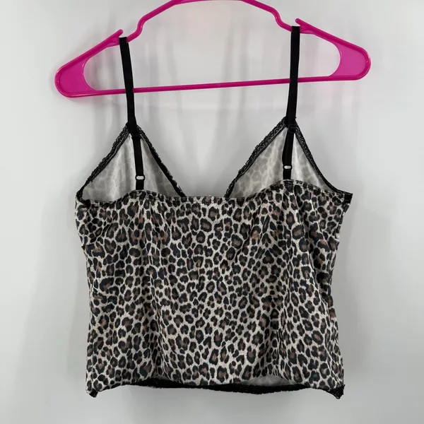 Vintage Tank Women's Large Velvet Animal LipService Sexy Schoolgirl Y2K Babydoll - Image 2