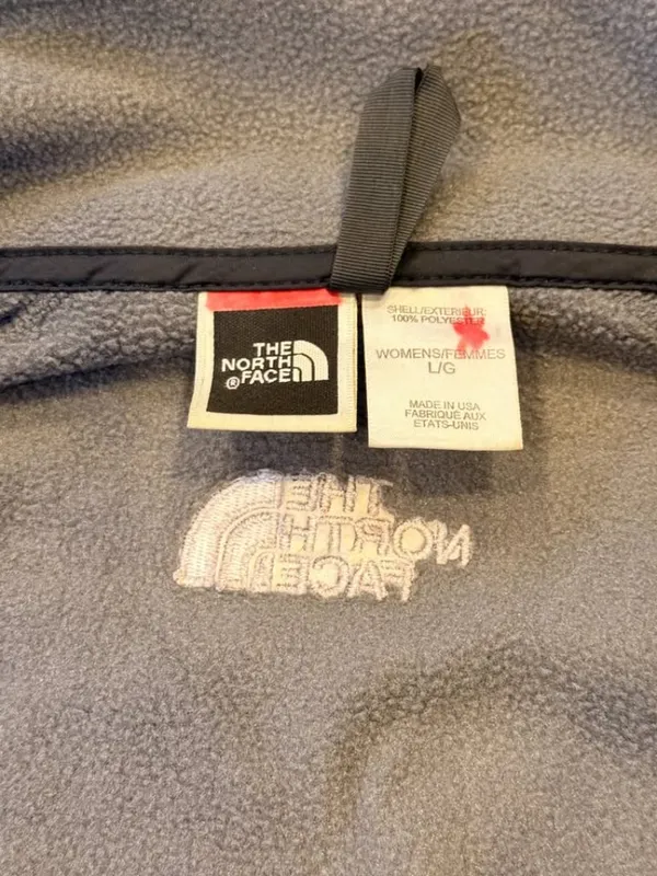 The North Face women's large gray/black fleece jacket - Image 2