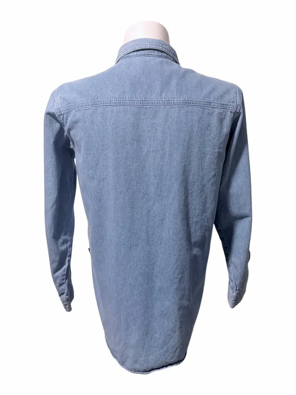 VTG Jerry Leigh Mickey Unlimited Button Down Denim Shirt Size Medium - Image 4