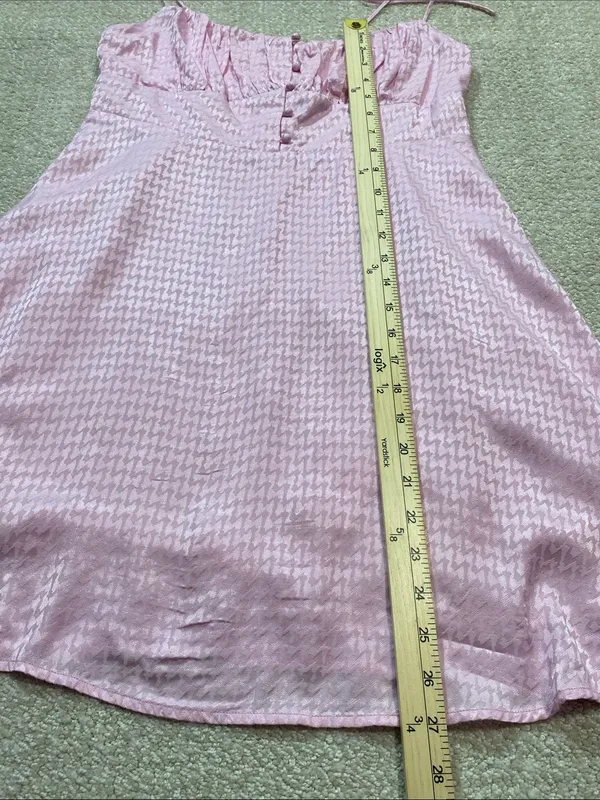 Astr Pink Tie-Shoulder Mini Dress with Ruched Bodice Size M 100% Viscose - Image 13