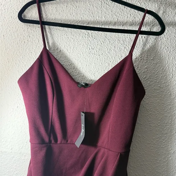 Lulu's Wine High Low Dress Size XL - Image 6