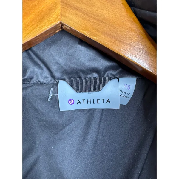 Athleta‎ Black Goose Down Filled Puffer Vest Size Xsmall - Image 4