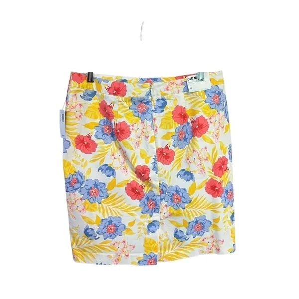 Old Navy Floral Printed Skirt Sz 12 NWT - Image 2