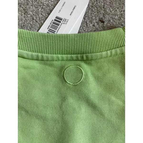 Outdoor Voices Cotton Terry Crewneck Sweatshirt XS Jade Green Raglan Activewear - Image 6
