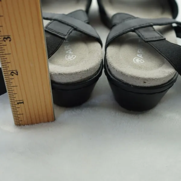 Ariat Black Leather Comfort Sandals Size 8B‎ - Image 4