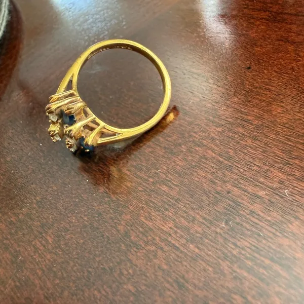 14KH Stone Ring Size 8 - Image 2