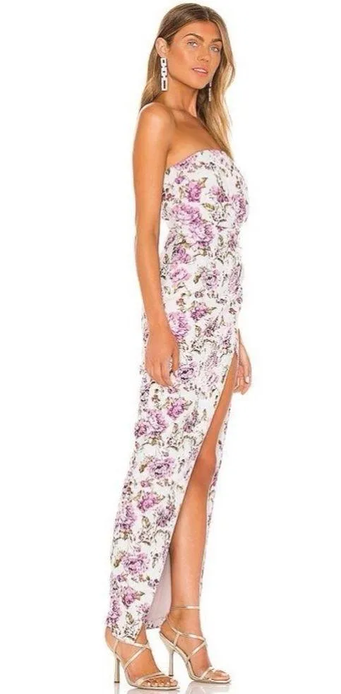 Michael Costello x REVOLVE Violet Gown in Pink Floral - Image 2