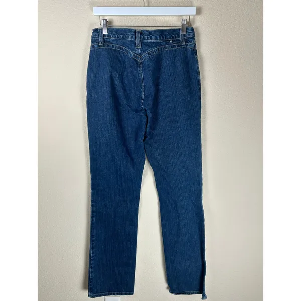 Vintage Rockies Jeans Women's Size 8 Long Dark Wash Denim Western Cowgirl - Image 8