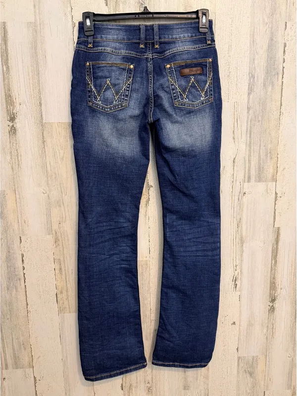 Wrangler Women’s Bootcut Jeans 5x34 Dark Wash Stretch Western Y2K - Image 2