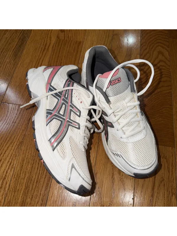 Size 9.5 Wimen ASICS Gel Running Shoes White Gray Pink Women’s EU 41.5 Sneakers - Image 13