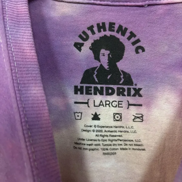 Jimi Hendrix Experience Women’s Tie-Dye Rock T-shirt size Large - Image 4