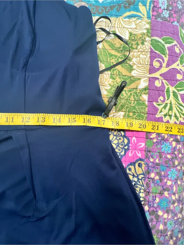 Lulu's Arlaith Navy Jacquard Lace-Up Corset Maxi Dress NWT XL - Image 13