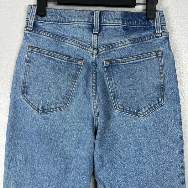 Abercrombie & Fitch 90's Straight Ultra High Rise Jeans Womens 27/4R Medium Wash - Image 4