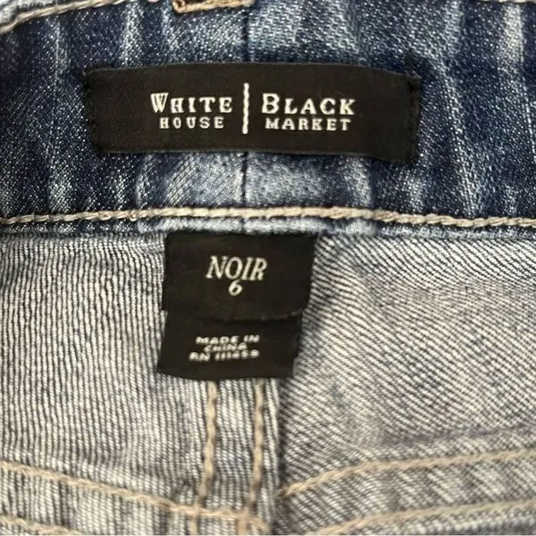 White House Black Market Nior Bermuda Blue Jean Shorts - Image 5