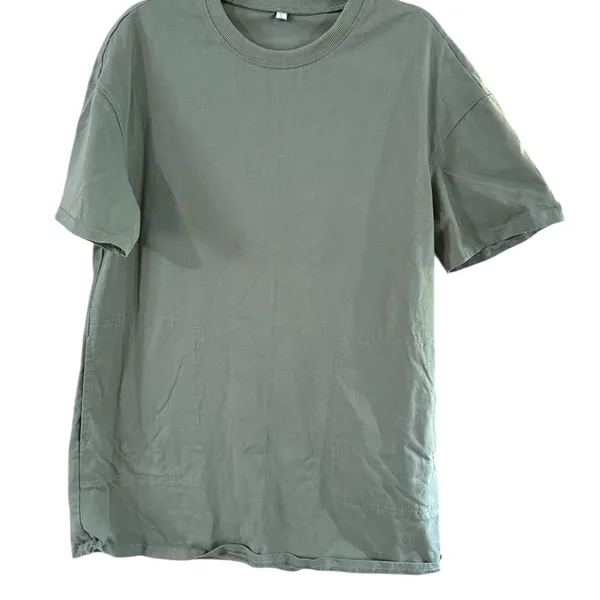 Amazon Green Oversized Mini Dress Short Sleeve - Image 2