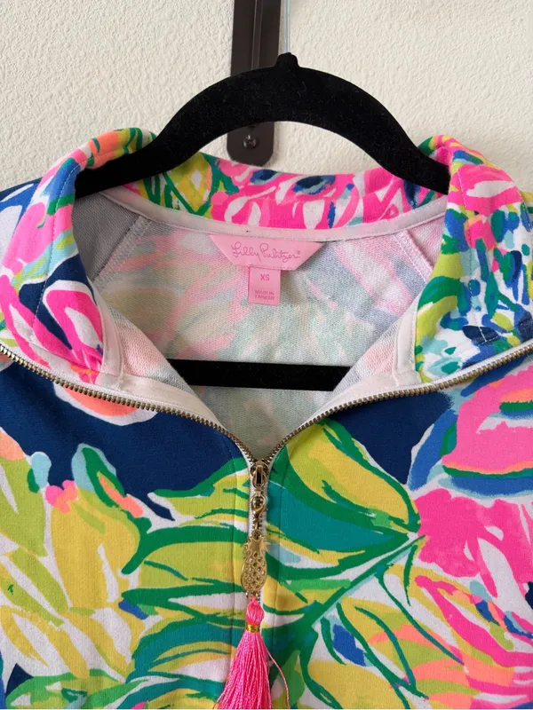 Lilly Pulitzer Skipper Popover Quarter Zip in Rare Print - Image 3