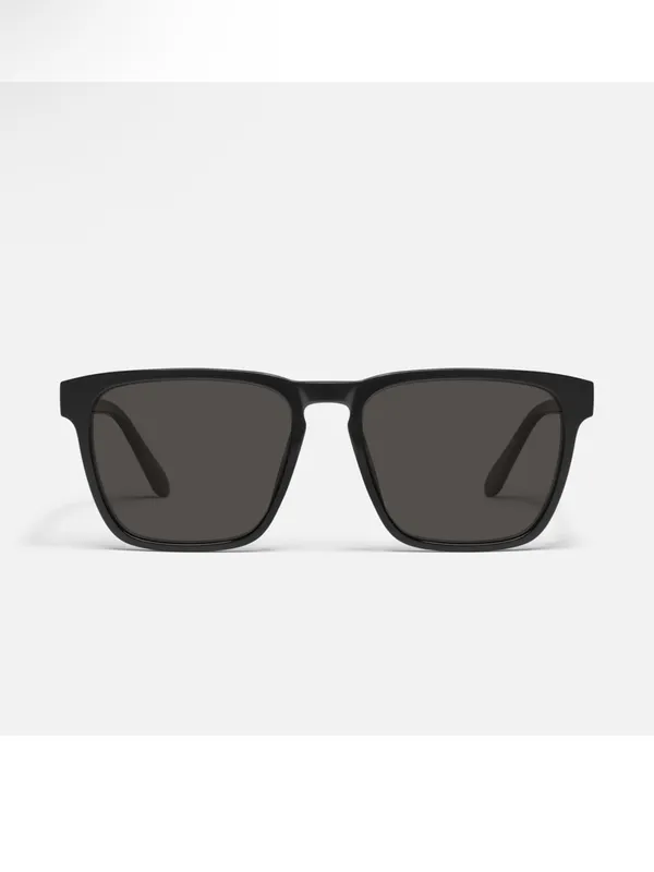 NIB Quay Unplugged 56mm Polarized Square Sunglasses black unisex - Image 2