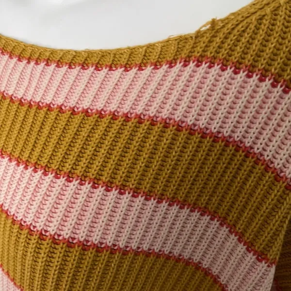 Free People Just My Stripe Sweater - Image 7