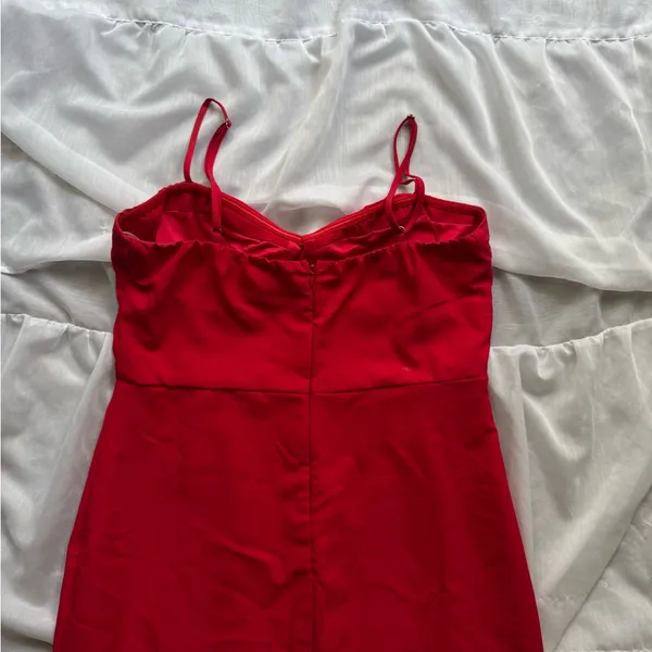 Lulus See You Again Red Bustier Mermaid Maxi Dress - Image 8