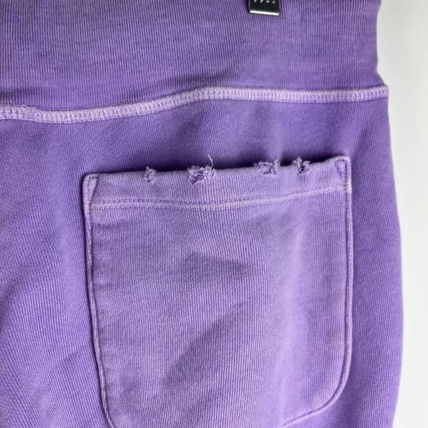 NSF Sayde Distressed Slim Jogger Sweatpants Purple Large - Image 10